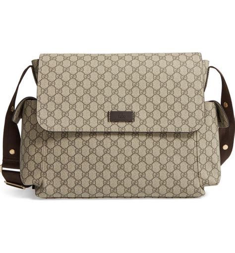 gucci diaper messenger bag - beige/ cocoa|gucci diaper bag sale.